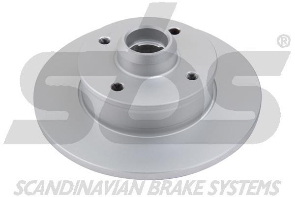 Rear brake disc, non-ventilated SBS 1815319935