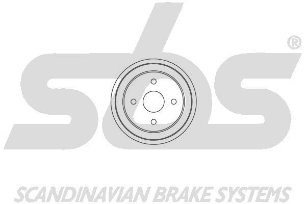 SBS 1825254504 Rear brake drum 1825254504