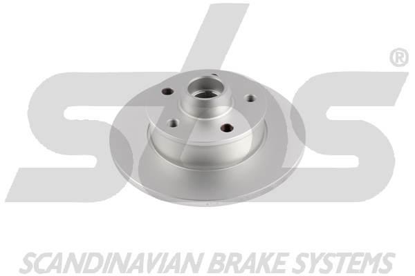 Rear brake disc, non-ventilated SBS 1815314736
