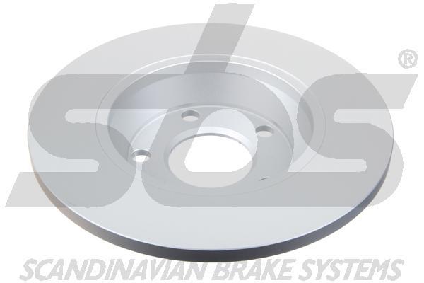 Unventilated front brake disc SBS 1815314745