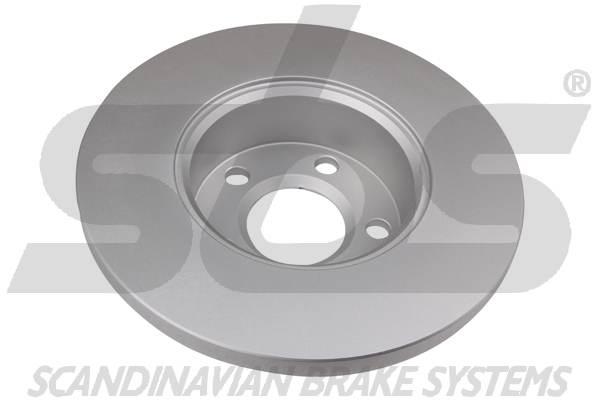 Unventilated front brake disc SBS 1815314746