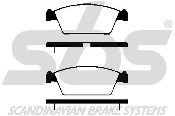 SBS 1501225001 Brake Pad Set, disc brake 1501225001