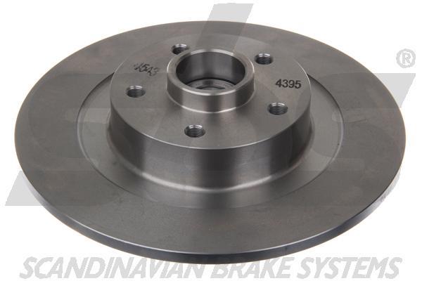 Rear brake disc, non-ventilated SBS 1815203972