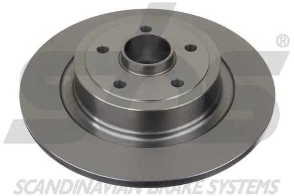 Rear brake disc, non-ventilated SBS 1815203986