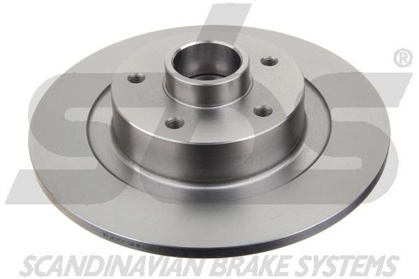 Rear brake disc, non-ventilated SBS 1815203989