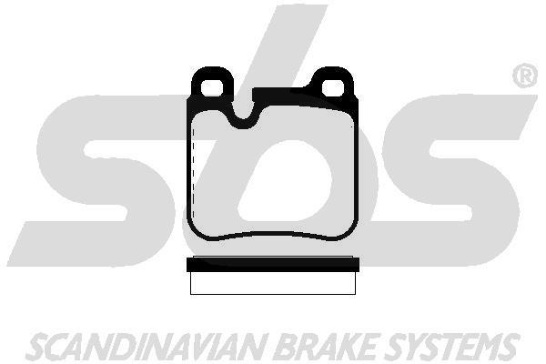 SBS 1501225607 Brake Pad Set, disc brake 1501225607