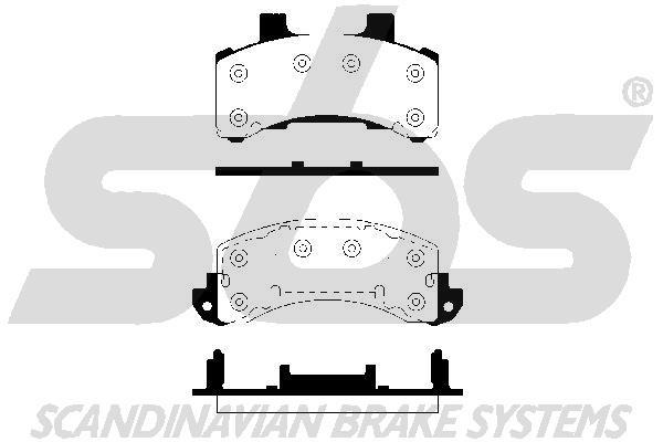 SBS 1501229202 Brake Pad Set, disc brake 1501229202