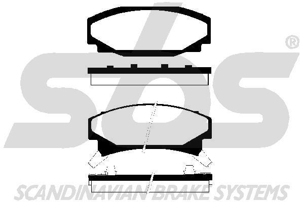 SBS 1501229208 Brake Pad Set, disc brake 1501229208