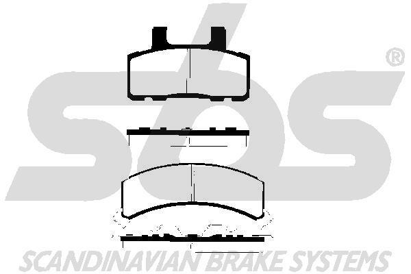 SBS 1501229210 Brake Pad Set, disc brake 1501229210