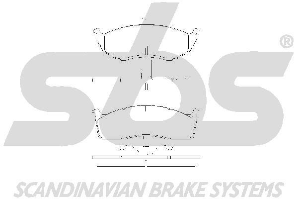 SBS 1501229308 Brake Pad Set, disc brake 1501229308
