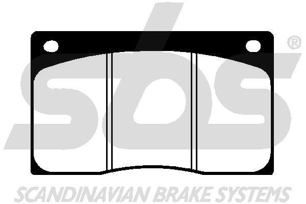 SBS 1501229944 Brake Pad Set, disc brake 1501229944