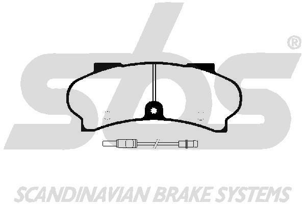 SBS 1501223724 Brake Pad Set, disc brake 1501223724