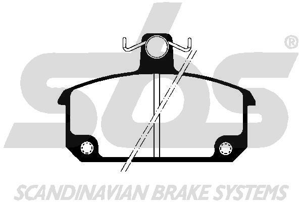 SBS 1501223912 Brake Pad Set, disc brake 1501223912