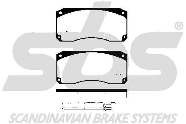 SBS 1501223935 Brake Pad Set, disc brake 1501223935