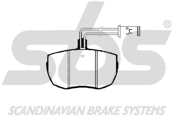 SBS 1501224004 Brake Pad Set, disc brake 1501224004