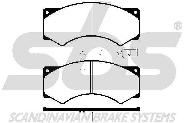 SBS 1501224015 Brake Pad Set, disc brake 1501224015