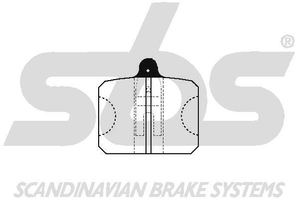 SBS 1501224302 Brake Pad Set, disc brake 1501224302