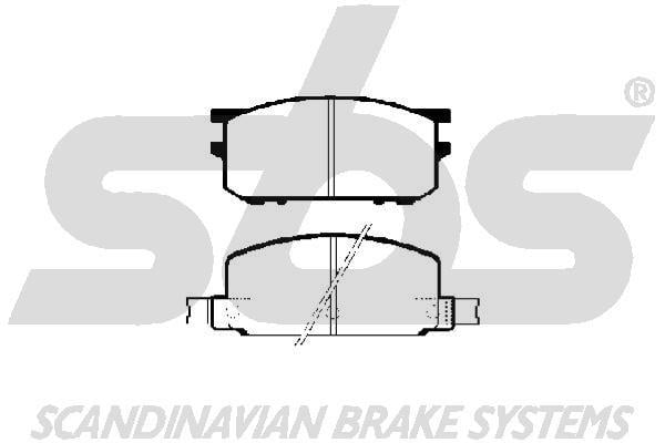 SBS 1501224401 Brake Pad Set, disc brake 1501224401