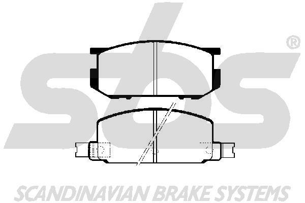SBS 1501224402 Brake Pad Set, disc brake 1501224402