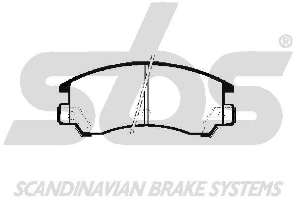 SBS 1501224403 Brake Pad Set, disc brake 1501224403