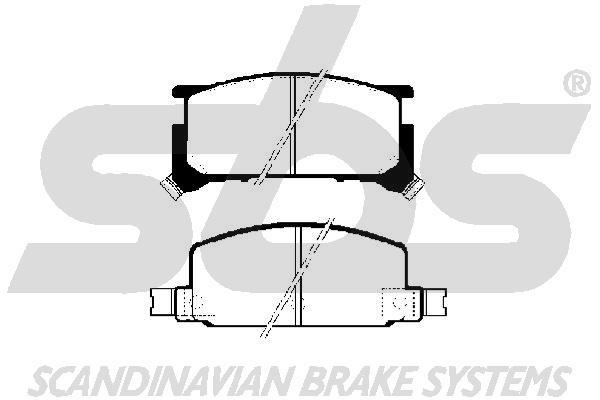 SBS 1501224404 Brake Pad Set, disc brake 1501224404
