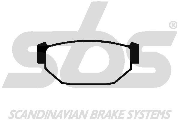 SBS 1501224405 Brake Pad Set, disc brake 1501224405