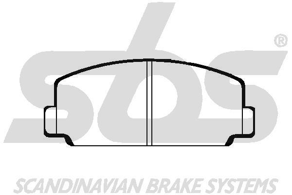 SBS 1501224502 Brake Pad Set, disc brake 1501224502