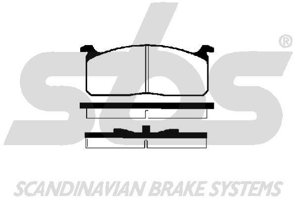 SBS 1501224507 Brake Pad Set, disc brake 1501224507
