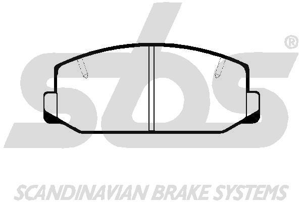SBS 1501224512 Brake Pad Set, disc brake 1501224512