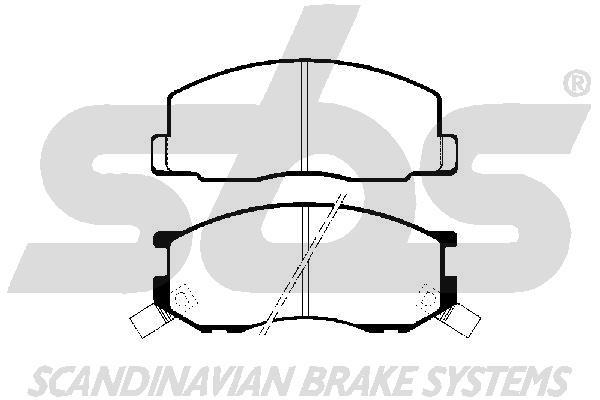 SBS 1501224513 Brake Pad Set, disc brake 1501224513
