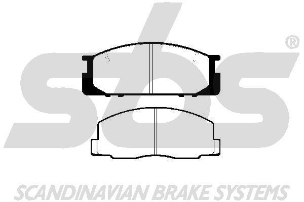 SBS 1501224519 Brake Pad Set, disc brake 1501224519