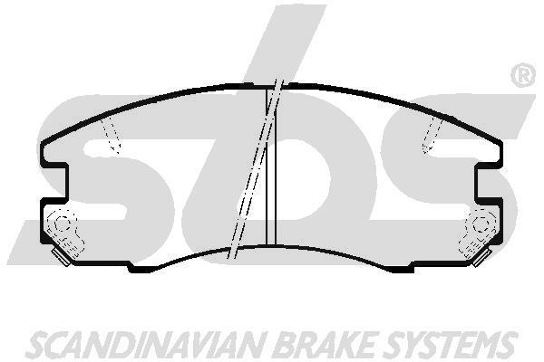 SBS 1501224527 Brake Pad Set, disc brake 1501224527