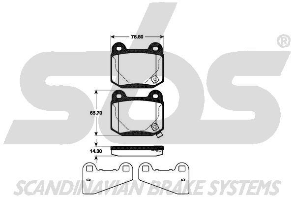 SBS 1501221511 Brake Pad Set, disc brake 1501221511