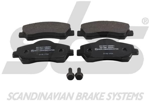 SBS 1501221977 Brake Pad Set, disc brake 1501221977