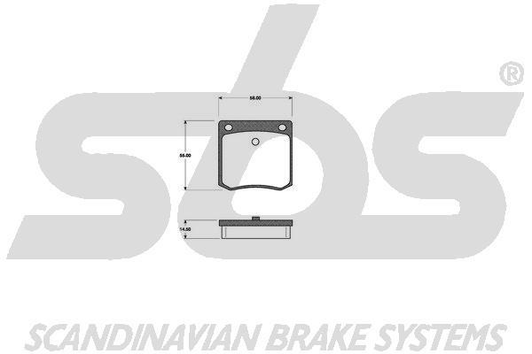 SBS 1501222226 Brake Pad Set, disc brake 1501222226