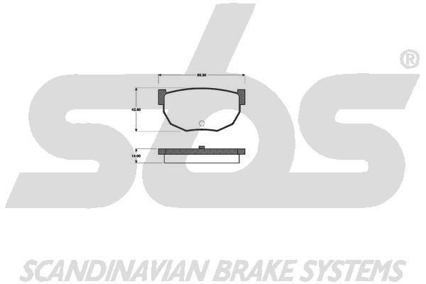 SBS 1501222229 Brake Pad Set, disc brake 1501222229