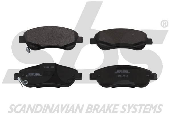 SBS 1501222640 Brake Pad Set, disc brake 1501222640