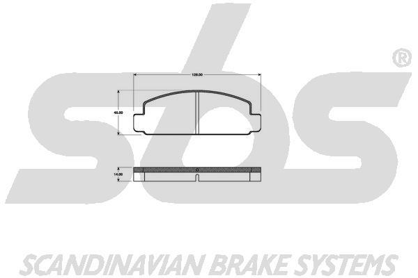 SBS 1501223226 Brake Pad Set, disc brake 1501223226