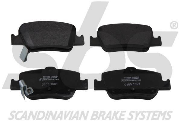 SBS 1501224586 Brake Pad Set, disc brake 1501224586