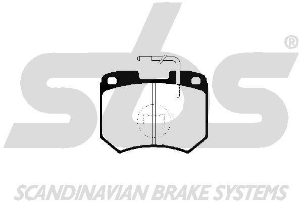 SBS 1501224710 Brake Pad Set, disc brake 1501224710