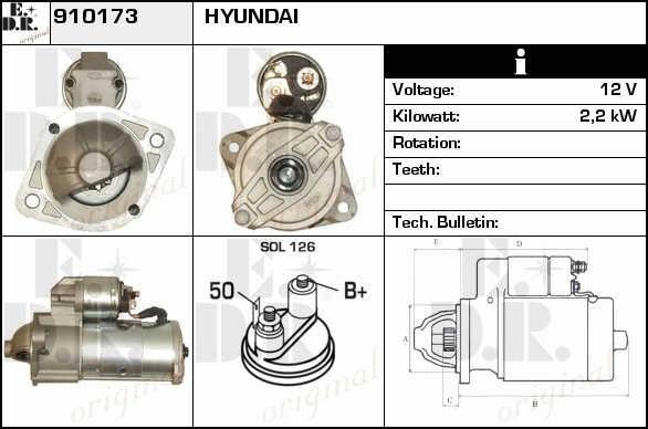 EDR 910173 Starter 910173