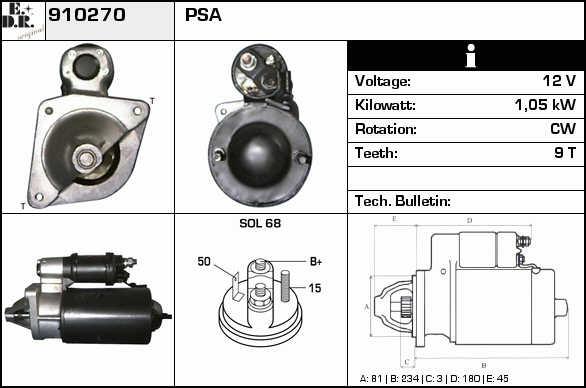 EDR 910270 Starter 910270