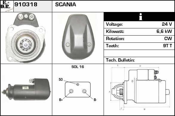 EDR 910318 Starter 910318