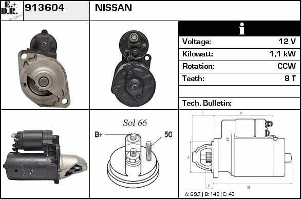 EDR 913604 Starter 913604