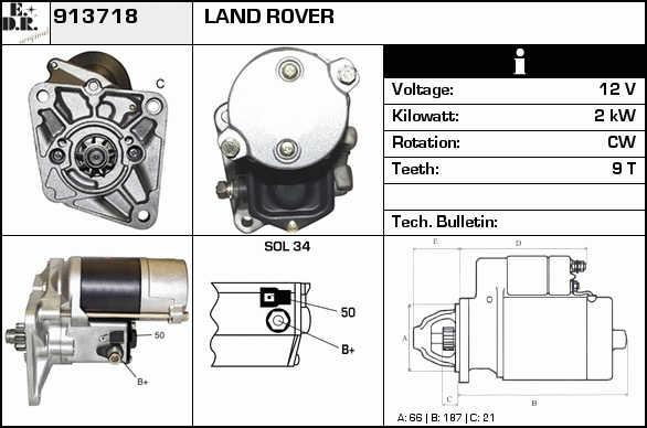 EDR 913718 Starter 913718