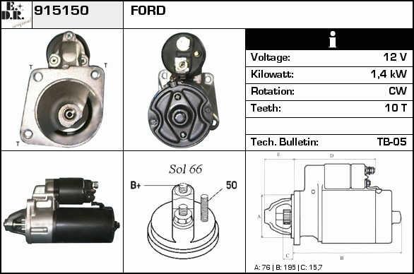 EDR 915150 Starter 915150