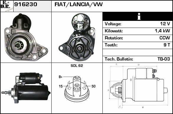 EDR 916230 Starter 916230