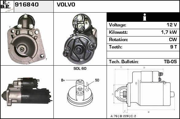 EDR 916840 Starter 916840