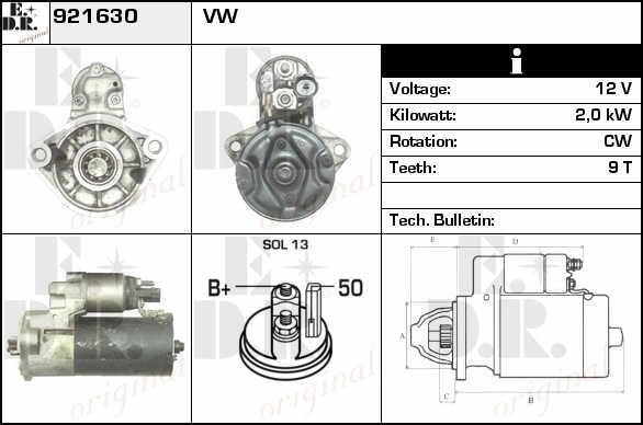 EDR 921630 Starter 921630