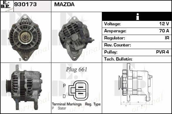 EDR 930173 Alternator 930173